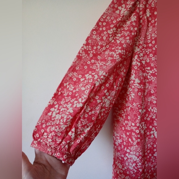 Knox Rose Coral Floral Top Size Medium NWT - Picture 8 of 10